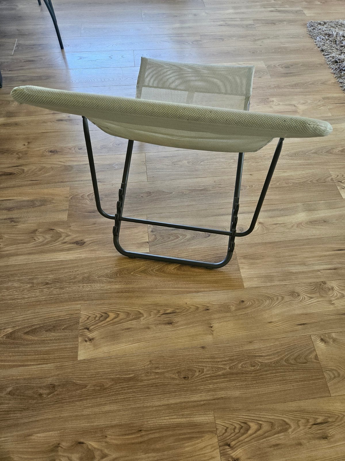 Lafuma strandstoel  maxi transat. Verstelbaar kleur beige, Ophalen, Zo goed als nieuw