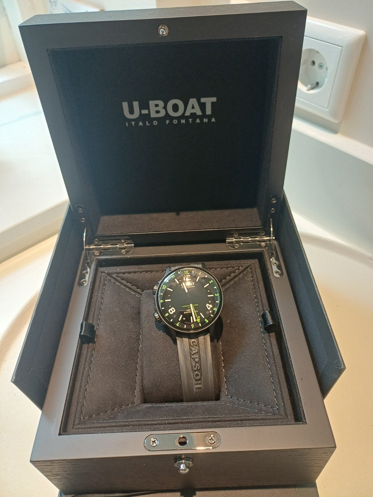 U-Boat Capsoil Doppiotempo DLC Horloge - Zo goed als nieuw, Ophalen of Verzenden, Zo goed als nieuw, Overige merken