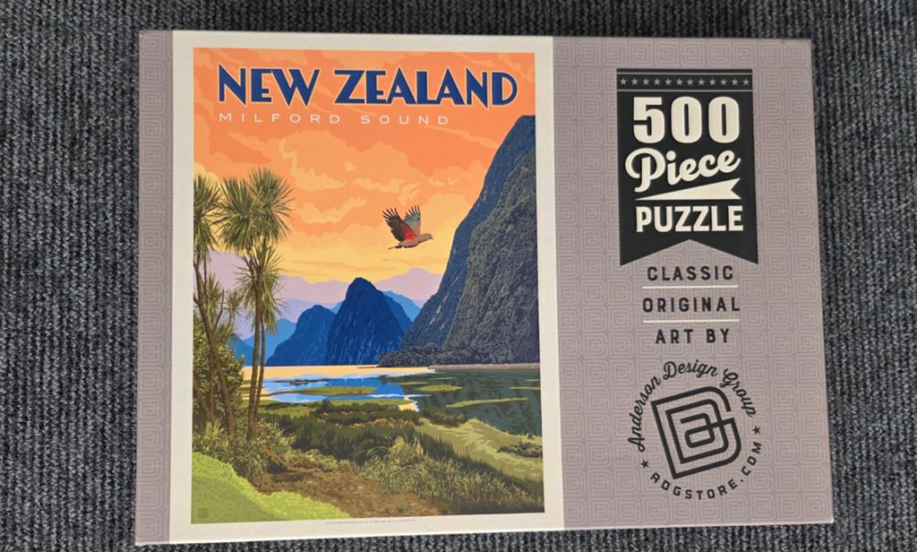 Puzzle New Zealand 500 stuks, Ophalen of Verzenden, 500 t/m 1500 stukjes, Zo goed als nieuw, Legpuzzel