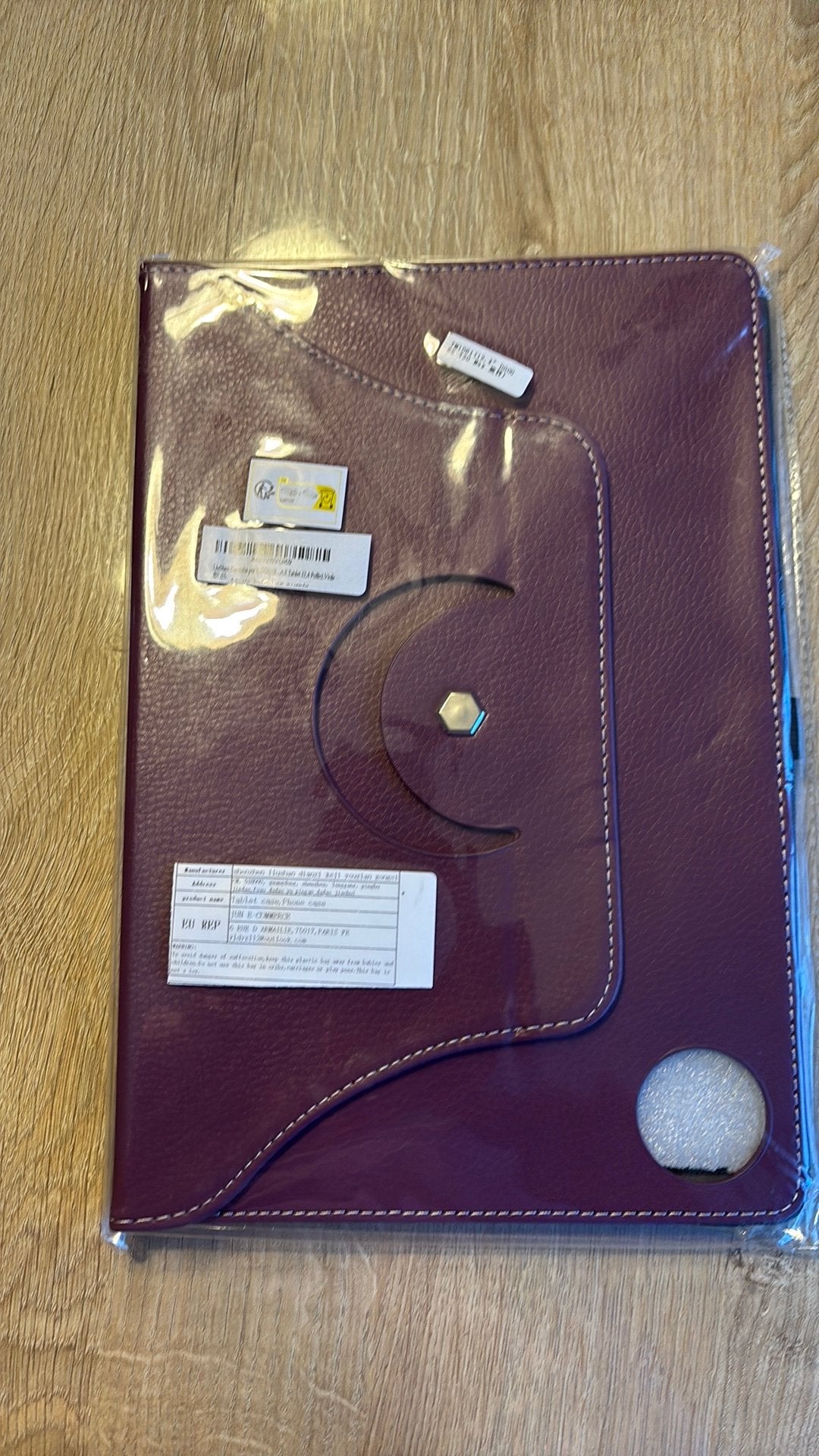 Nieuwe LiuShan hoes voor DOOGEE 12,4 inch tablet – paars, Computers en Software, Ophalen of Verzenden, Zo goed als nieuw, Bescherming voor- en achterkant