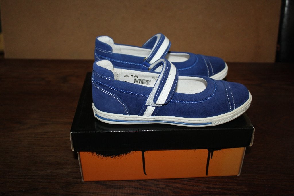 Jochie Freaks cobalt blauwe leren schoenen mt 32 SUPERKOOPJE, Meisje, ., Schoenen, Nieuw
