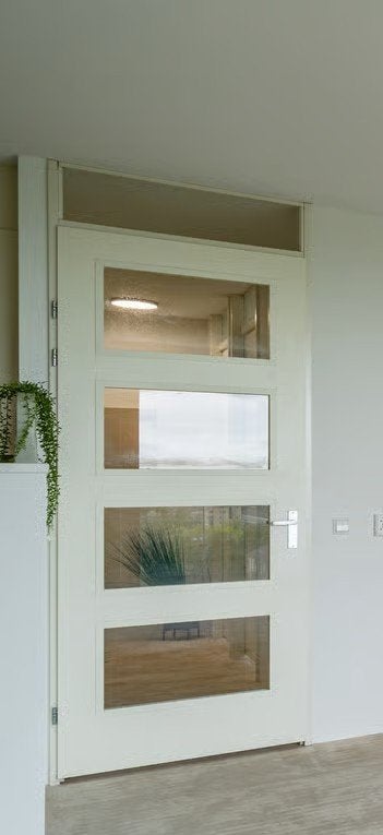 Stalen Berkvens deurkozijn met deur, Doe-het-zelf en Verbouw, Ophalen, Gebruikt, 80 tot 100 cm, 215 cm of meer