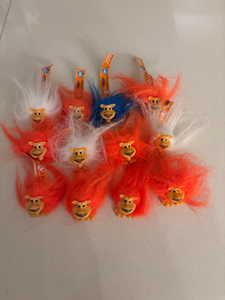 12 AH Welpies leeuwtjes met oranje, wit en blauw haar!, Verzamelen, Ophalen of Verzenden, Zo goed als nieuw