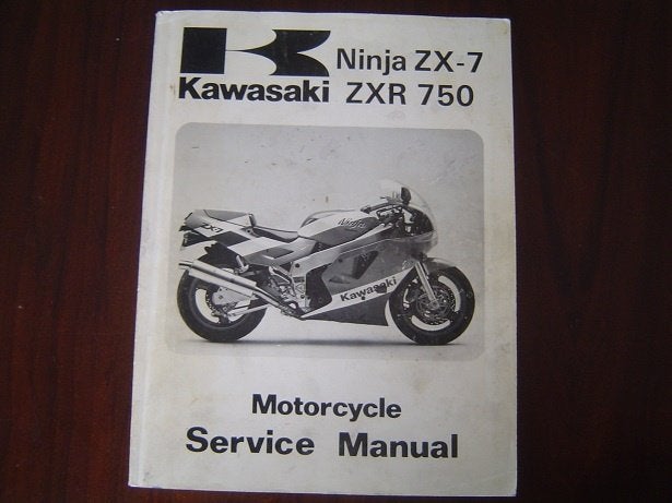 Kawasaki ZX-7 ZXR750 1989 motorcycle service manual ZX750 H1, Ophalen of Verzenden, Kawasaki