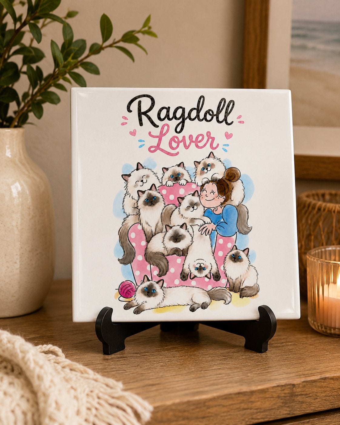 Ragdoll Lover - Blond stijl tegeltje, Ophalen of Verzenden, Nieuw