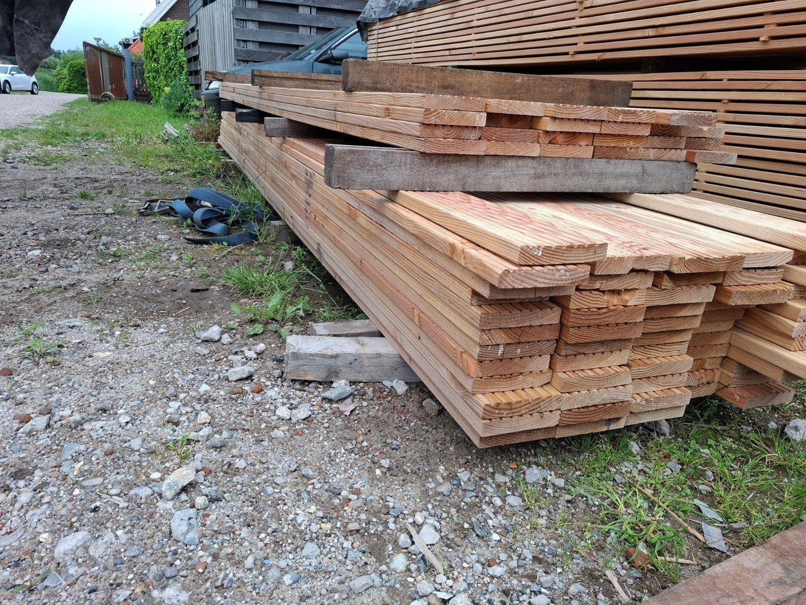 50 st douglas vlonderplanken 4 meter bezorgen mogelijk, Tuin en Terras, Ophalen, Nieuw, A, Hout