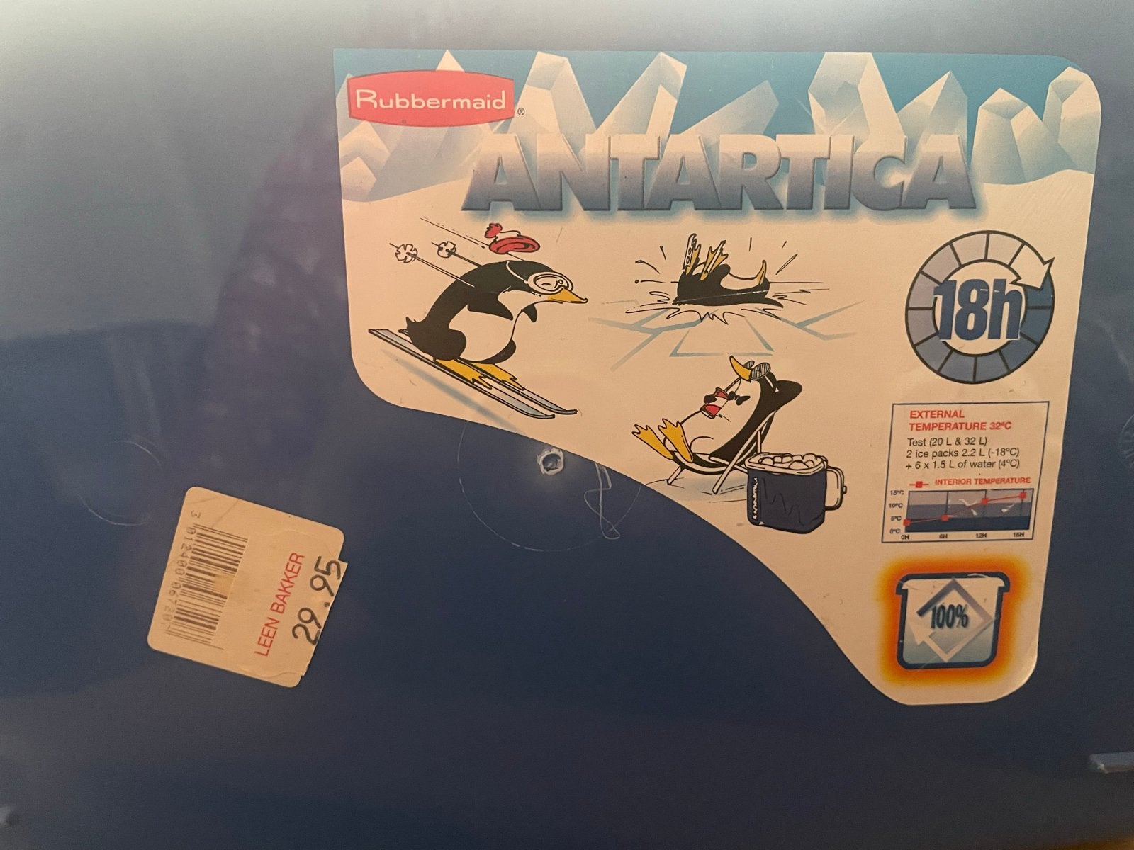 Rubbermaid Antarctica Koelbox met koelelementen, Caravans en Kamperen, Ophalen, Nieuw, Koelbox, Koelelement