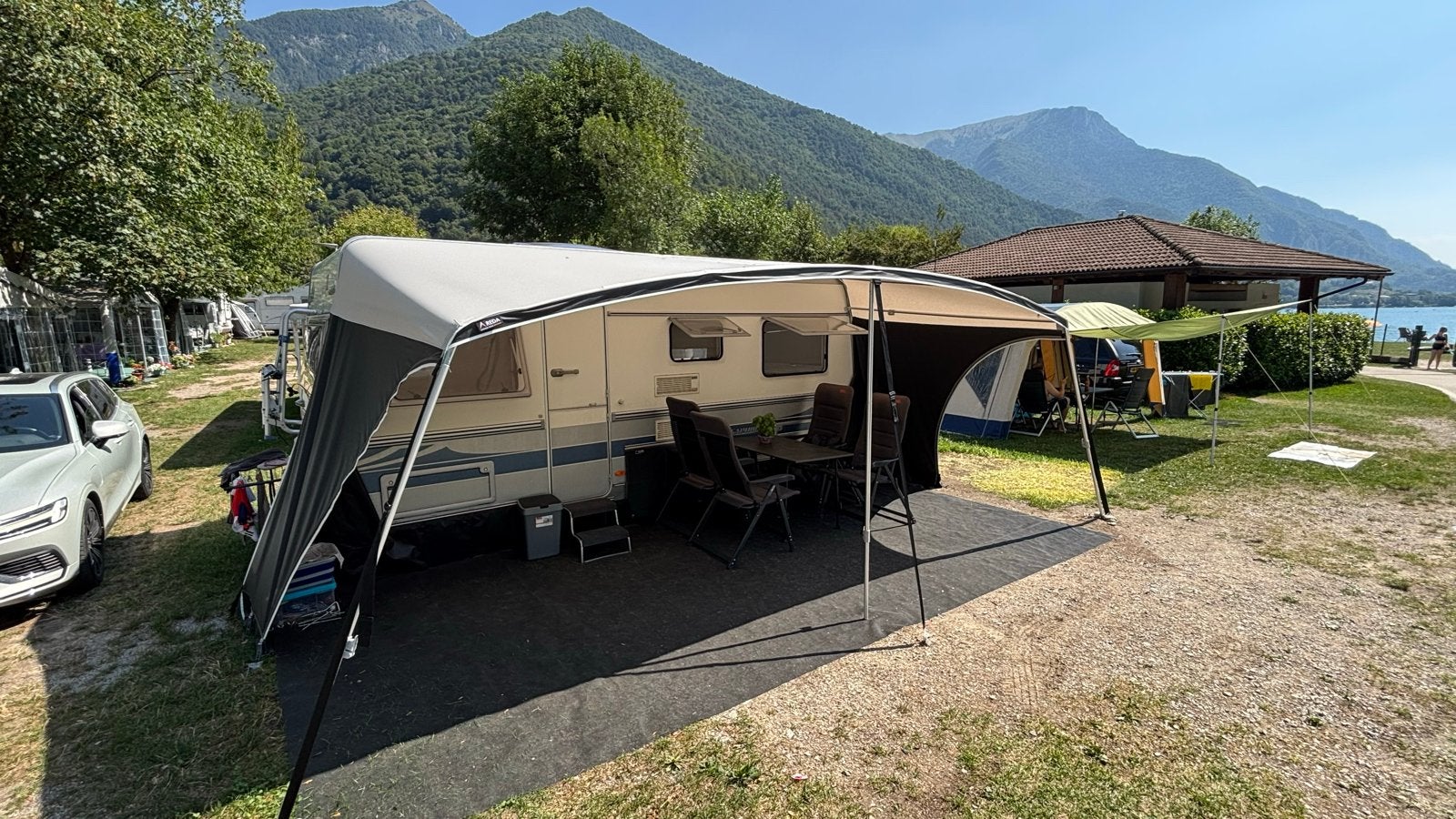 Reda lucca 2 luifel omloop 12(925-950), Caravans en Kamperen, Ophalen, Zo goed als nieuw, Reda