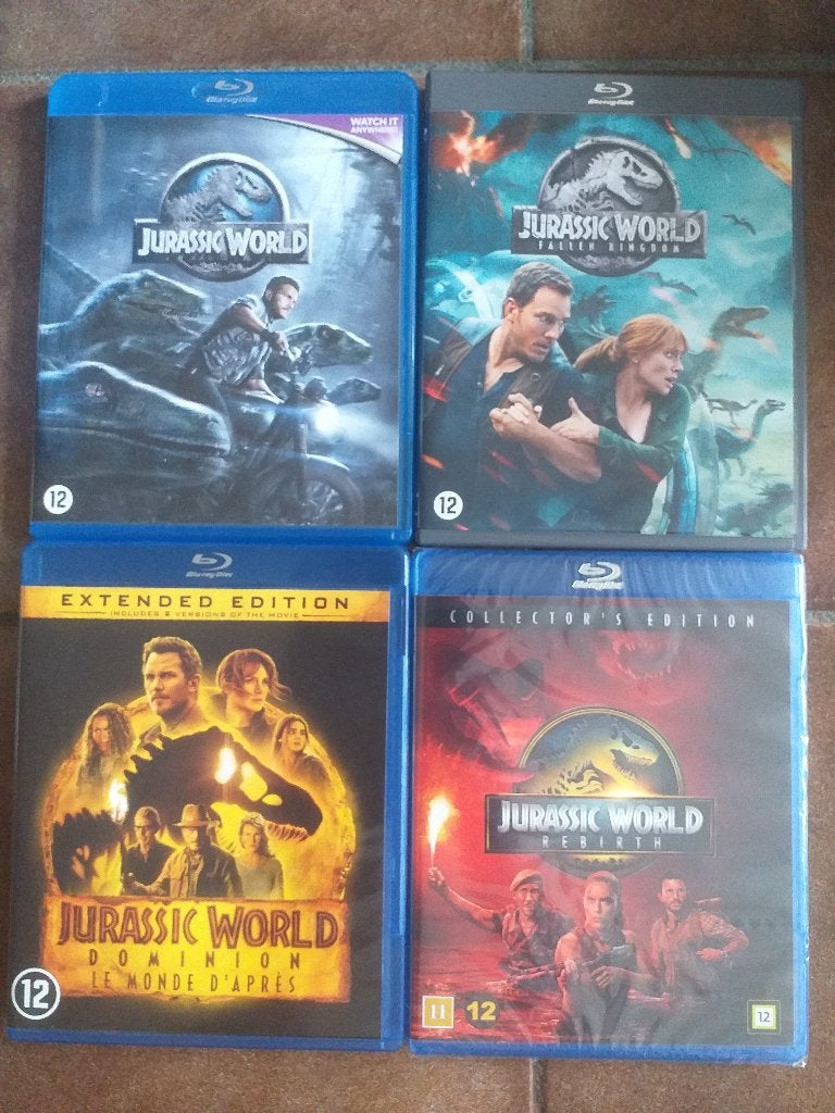 Jurassic World 4-Films Collectie Bluray, Avontuur, Engels, Film, Nederlands