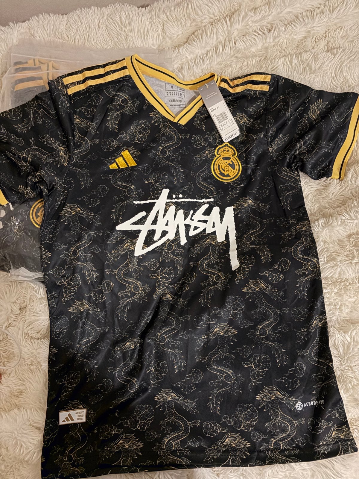 Real Madrid x Stussy Shirtje - Nieuw - Maat M, Ophalen of Verzenden, Nieuw, Maat 48/50 (M)