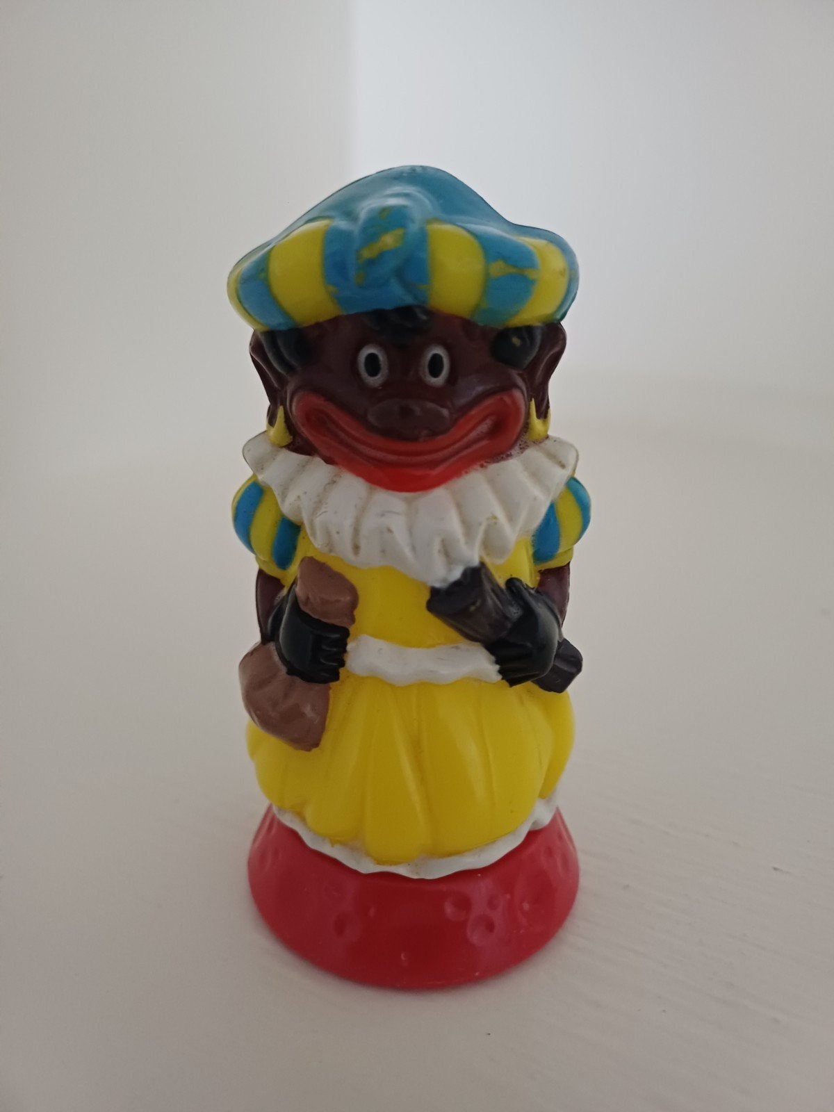 Vintage Zwarte Piet Popje - 8 cm, Ophalen of Verzenden, Gebruikt