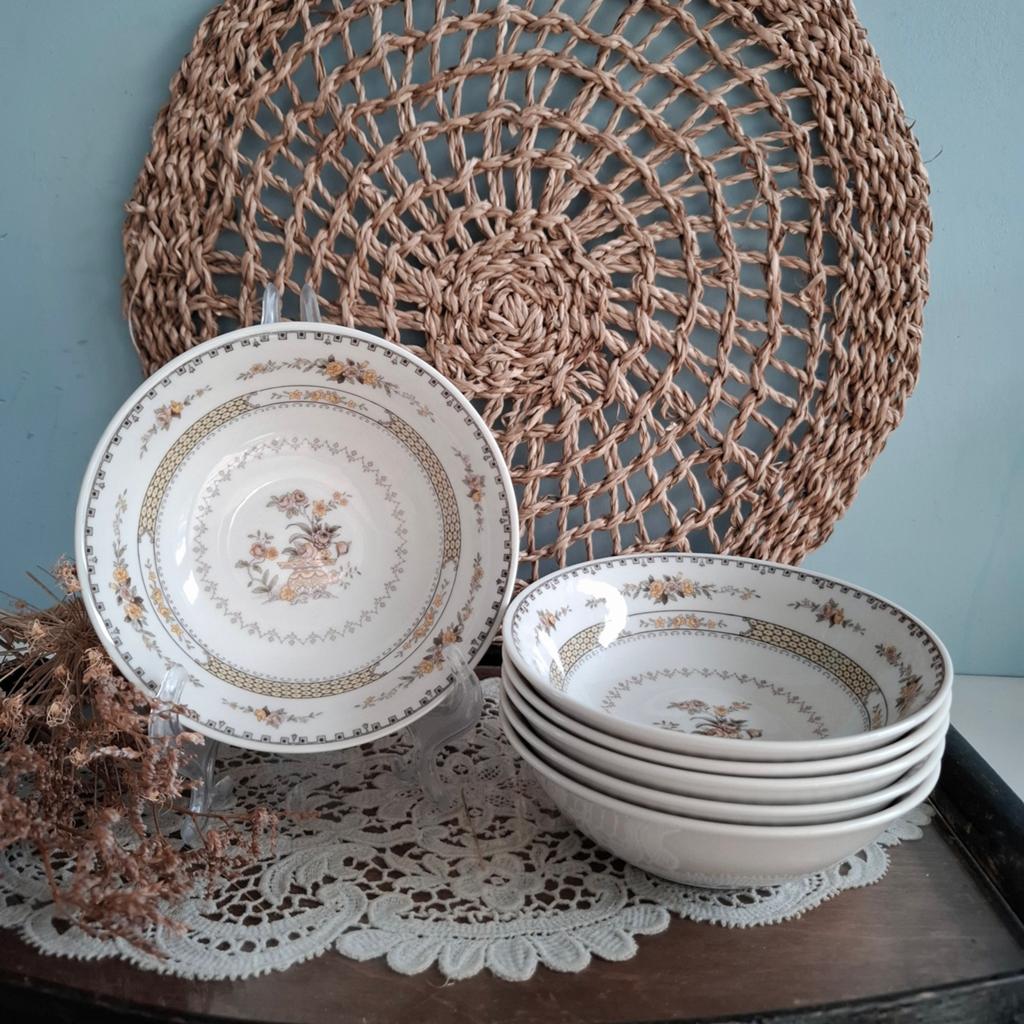 Royal Doulton 'Hamilton', 6 dessertschaaltjes, Antiek en Kunst, Antiek | Servies los, Ophalen of Verzenden