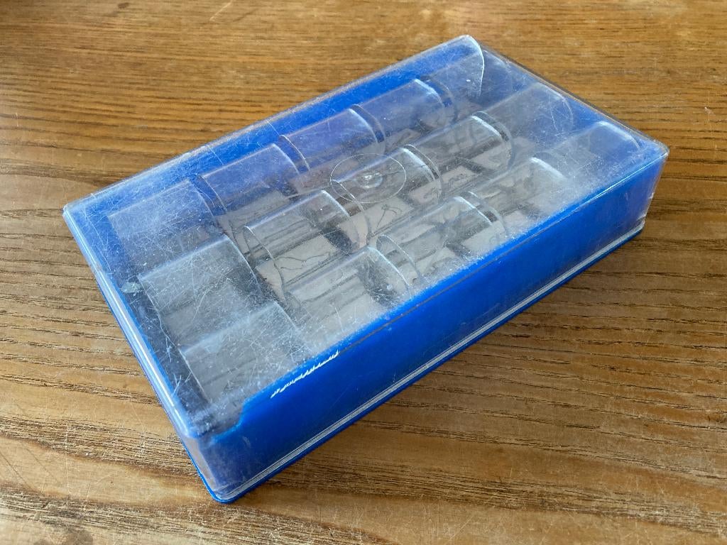 Doosje met 15 vintage schoolstempels plaatjes-stempels, Hobby en Vrije tijd, Stempelen, Ophalen of Verzenden, Gebruikt, Overige typen