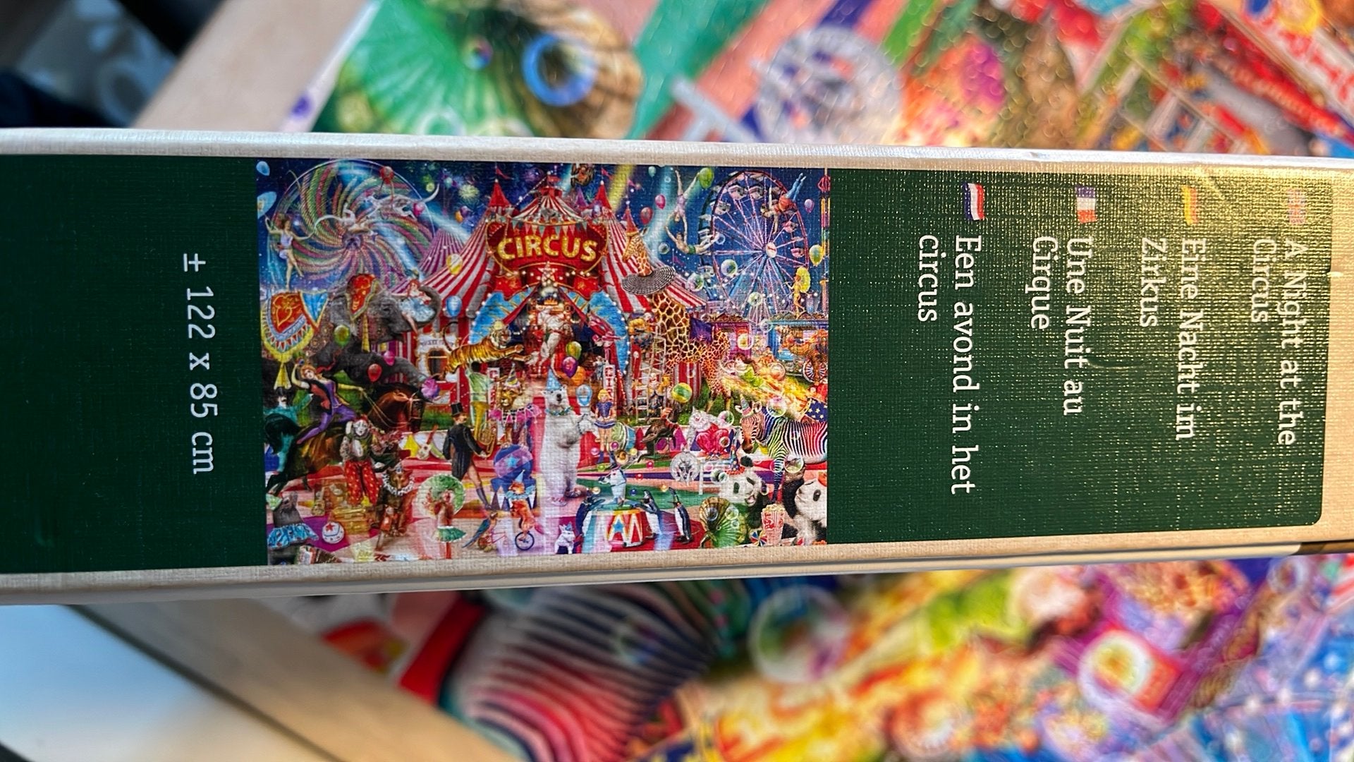Kleurrijke Circus Legpuzzel - 3000+ stukjes, Ophalen of Verzenden, Meer dan 1500 stukjes, Zo goed als nieuw, Legpuzzel