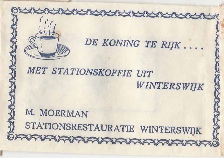 Station Winterswijk - M Moerman - koffie koning, Verzamelen, Ophalen of Verzenden