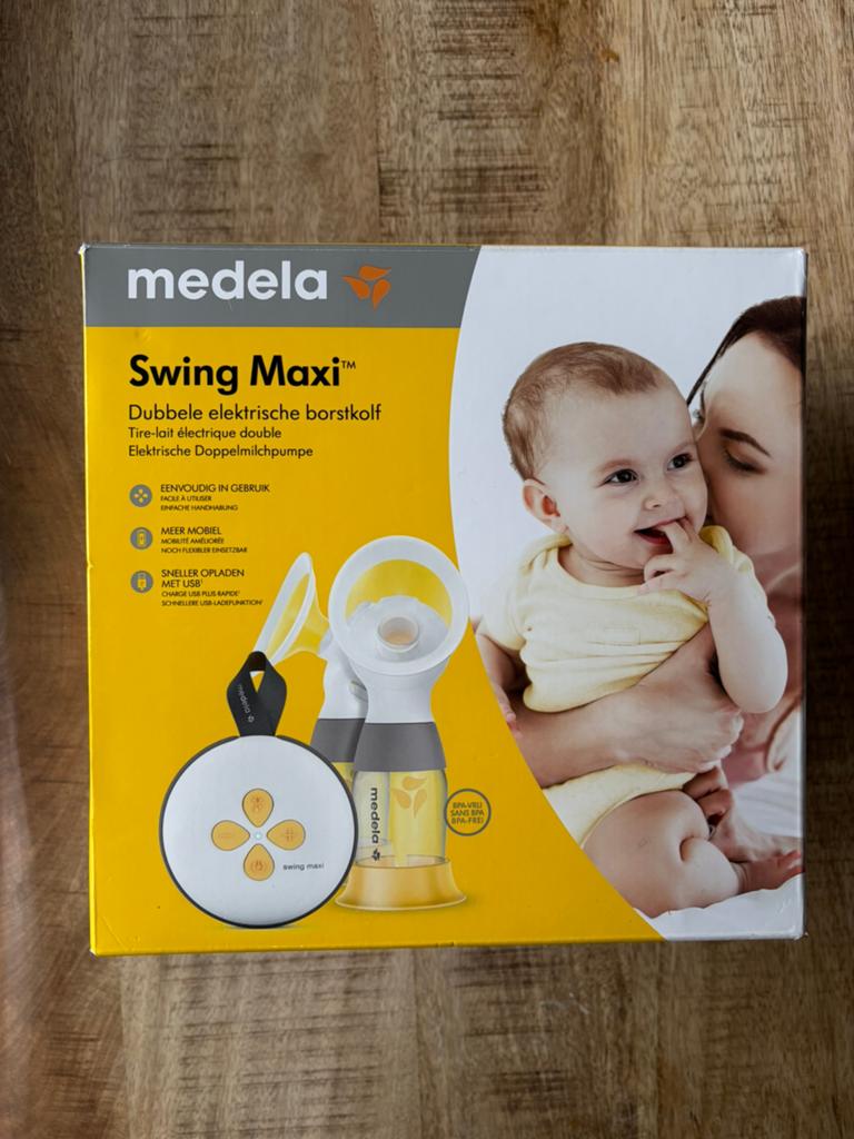 Medela Swing Maxi Dubbele Elektrische Borstkolf, Ophalen of Verzenden, Zo goed als nieuw
