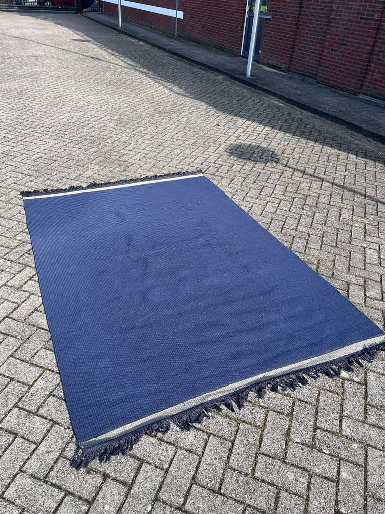 Ikea wollen vloerkleed blauw, Ophalen, Modern,Modern, Scandinavisch, 150 tot 200 cm, 200 cm of meer