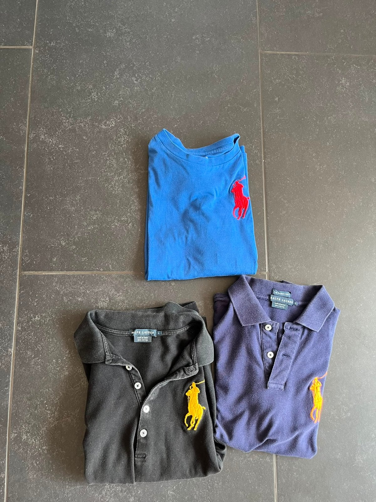Ralph Lauren Polo T-shirts - Set van 3, Ophalen of Verzenden, Gebruikt, Jongen of Meisje, Shirt of Longsleeve
