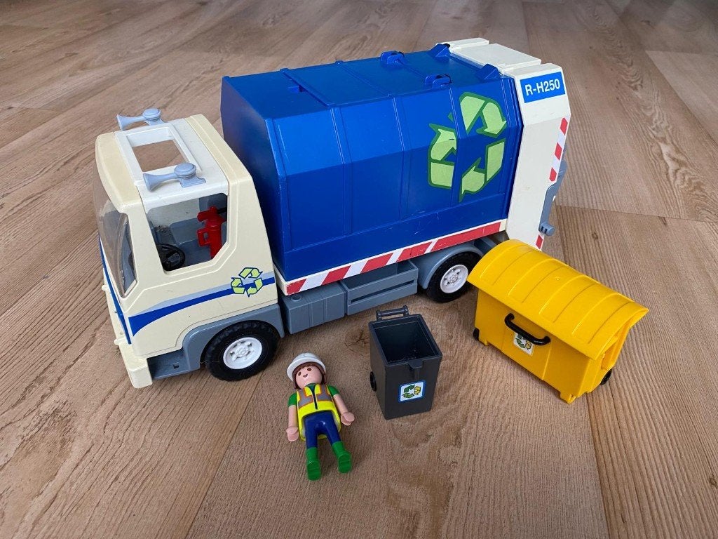 Playmobil 4129 Vuilniswagen, Complete set, Voertuig, Ophalen of Verzenden, Zo goed als nieuw