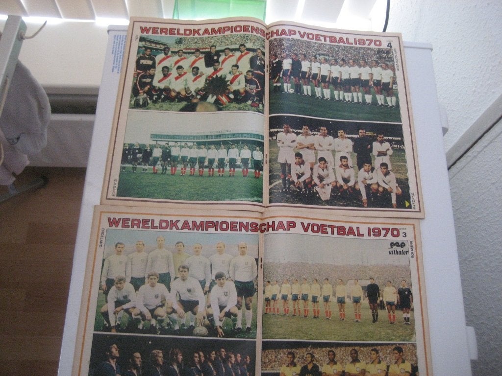wk1970 elftallen posters pele, Ophalen of Verzenden, Gebruikt, Buitenlandse clubs, Poster, Plaatje of Sticker