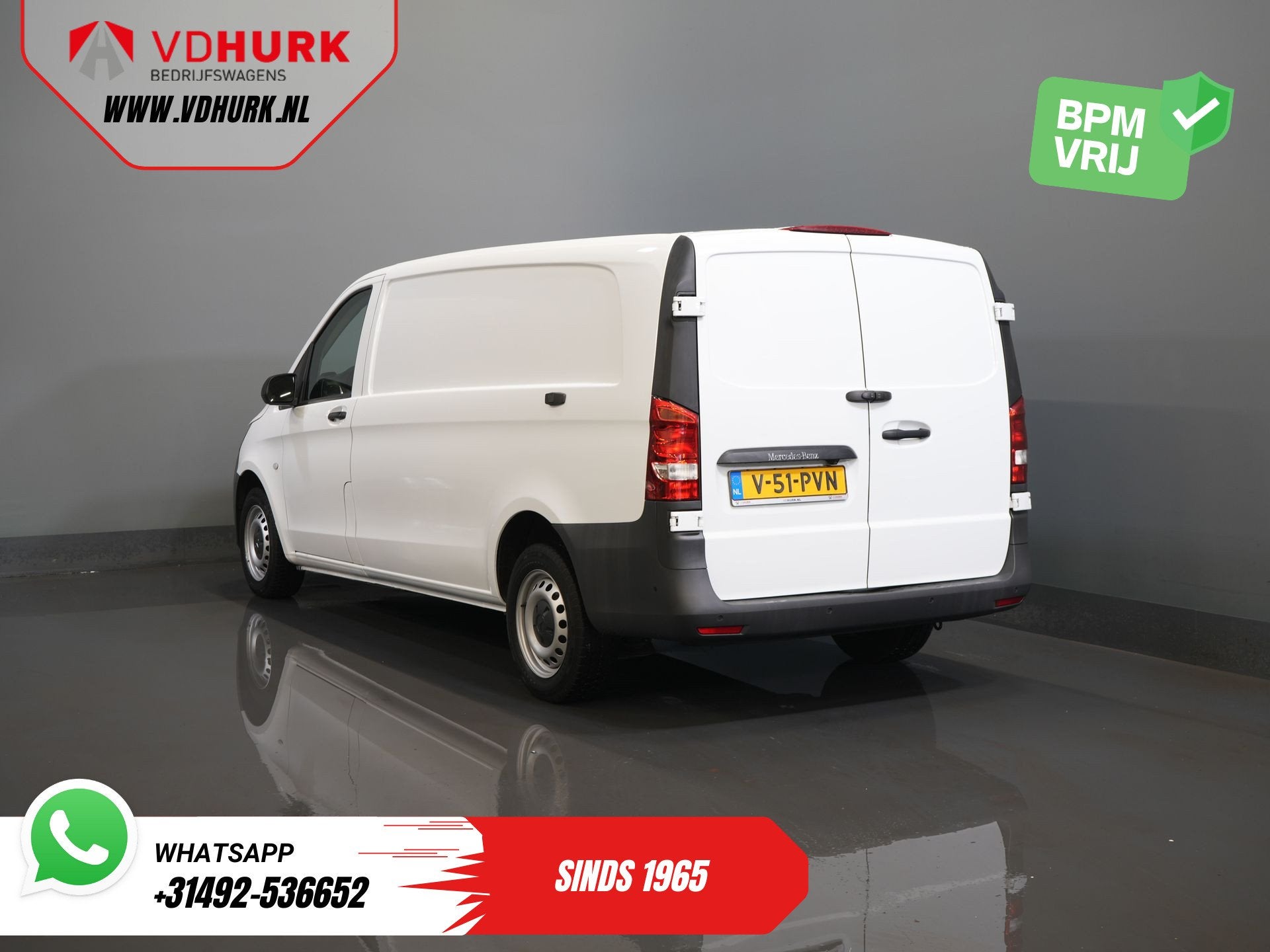 Mercedes-Benz Vito 116 CDI Aut. L3 Carplay/ Cruise/ Airco/ C, Automaat, Wit, Bedrijf, Diesel