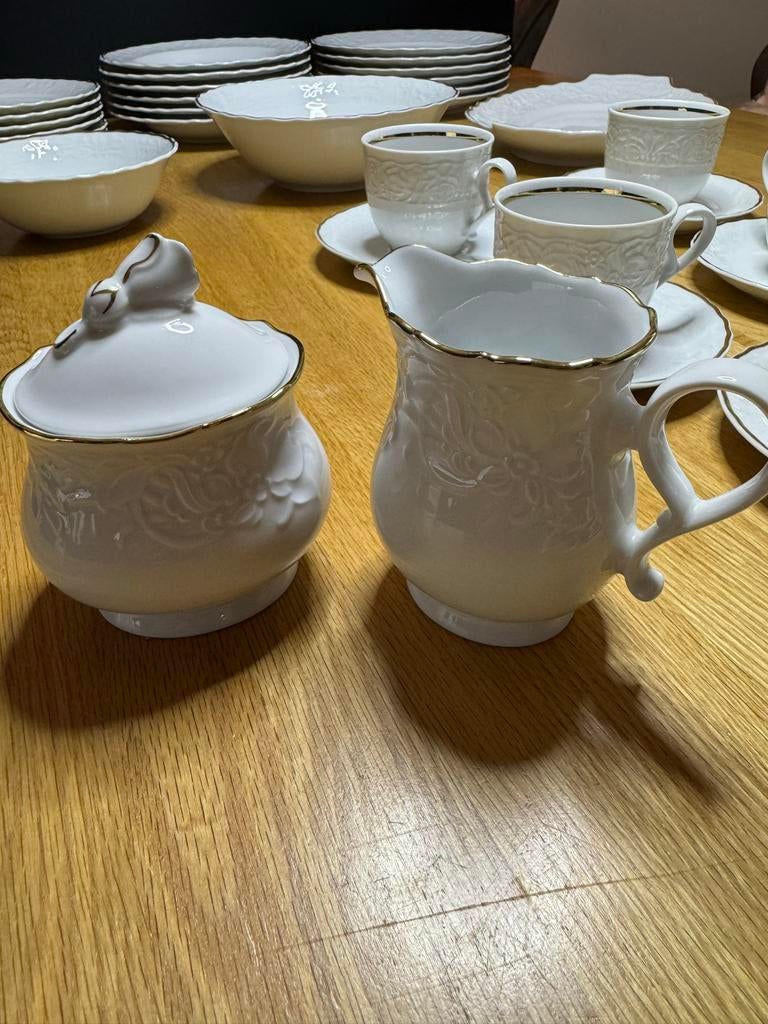 Servies Prinzess Gold limited edition, Ophalen, Gebruikt, Overige stijlen, Porselein