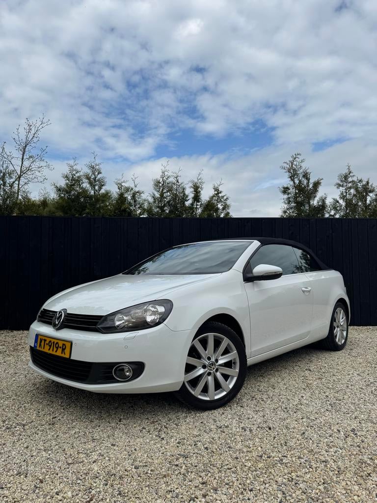 Volkswagen Golf 1.2 TSI 77KW BMT Cabrio 2012 Wit, Auto's, Volkswagen, Voorwielaandrijving, Euro 5, Stof, 1321 kg