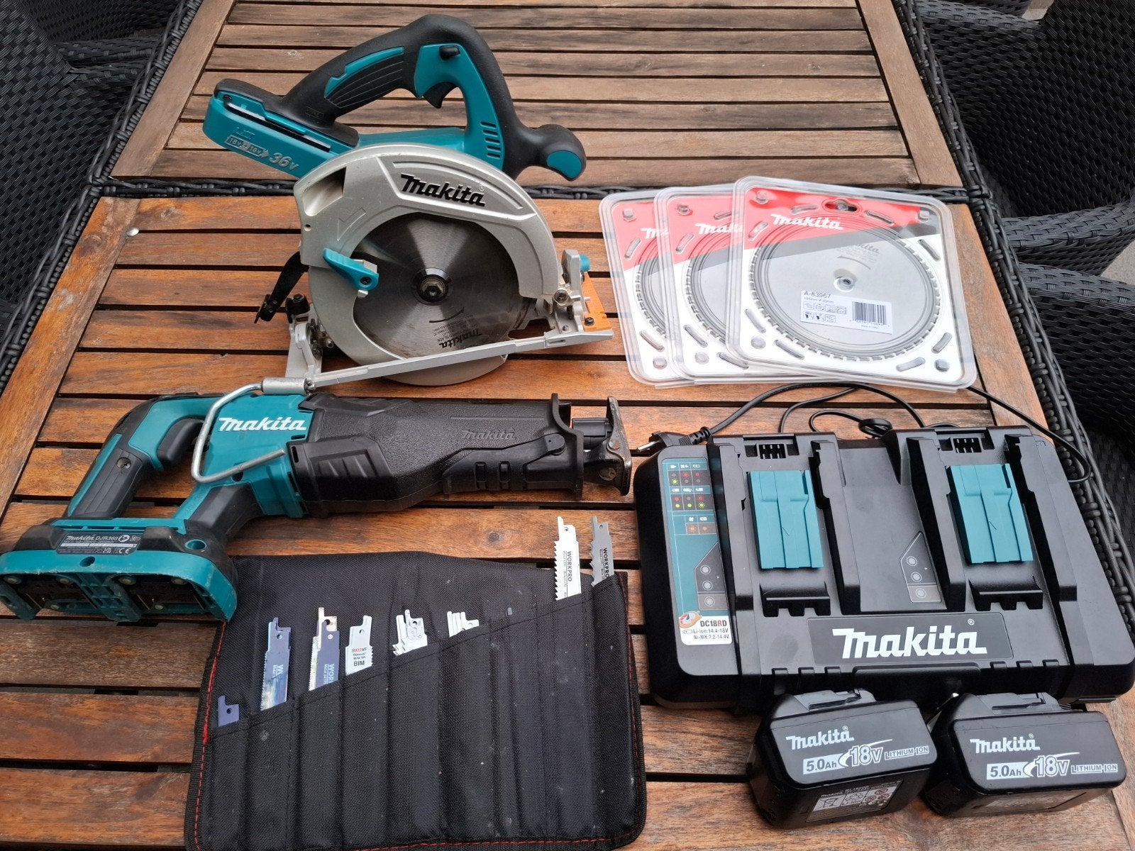 Makita 36v, Ophalen, 1200 watt of meer, 70 mm of meer