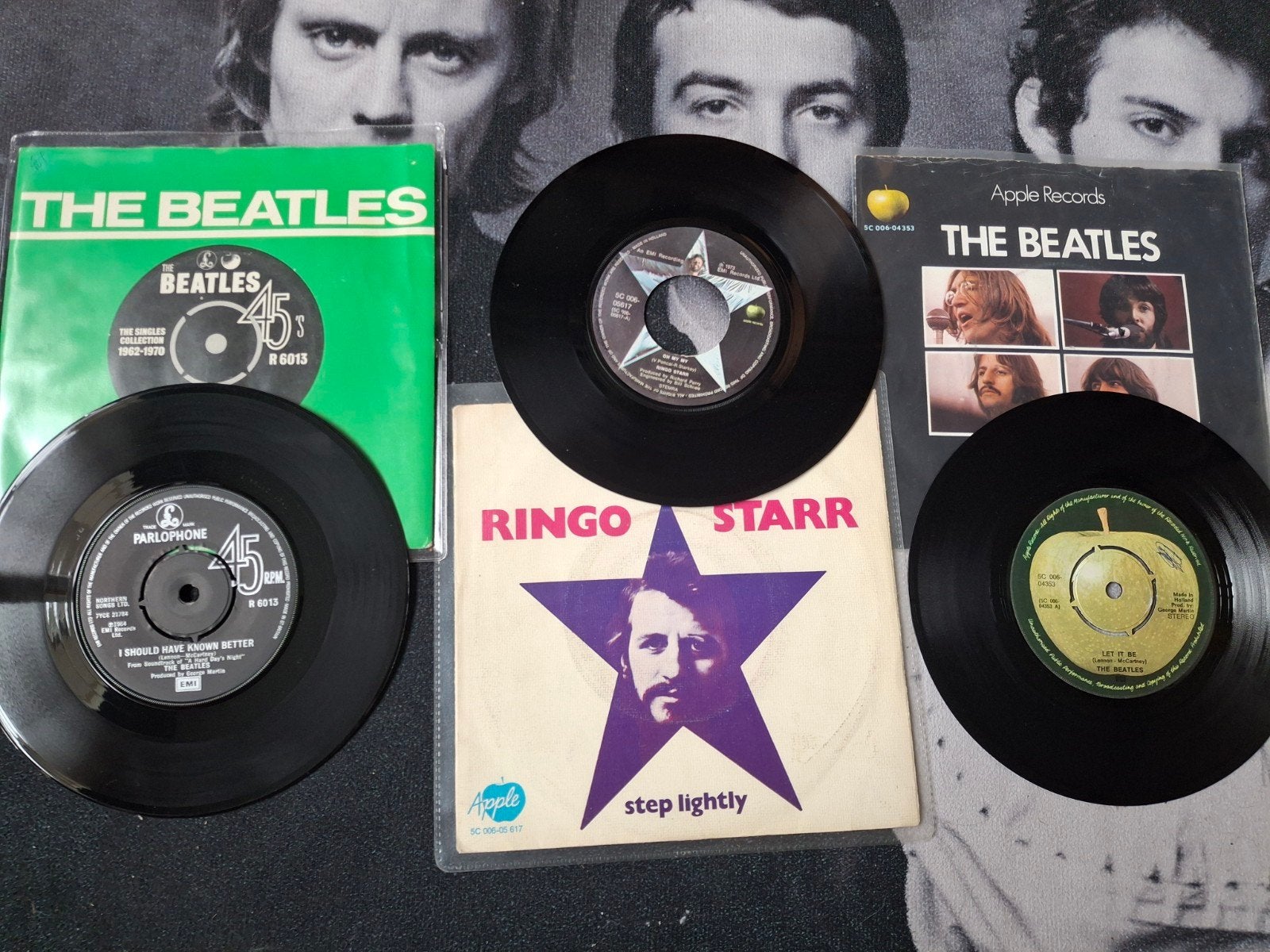 3 singles van Beatles en Ringo starr, Cd's en Dvd's, Vinyl Singles, Ophalen of Verzenden