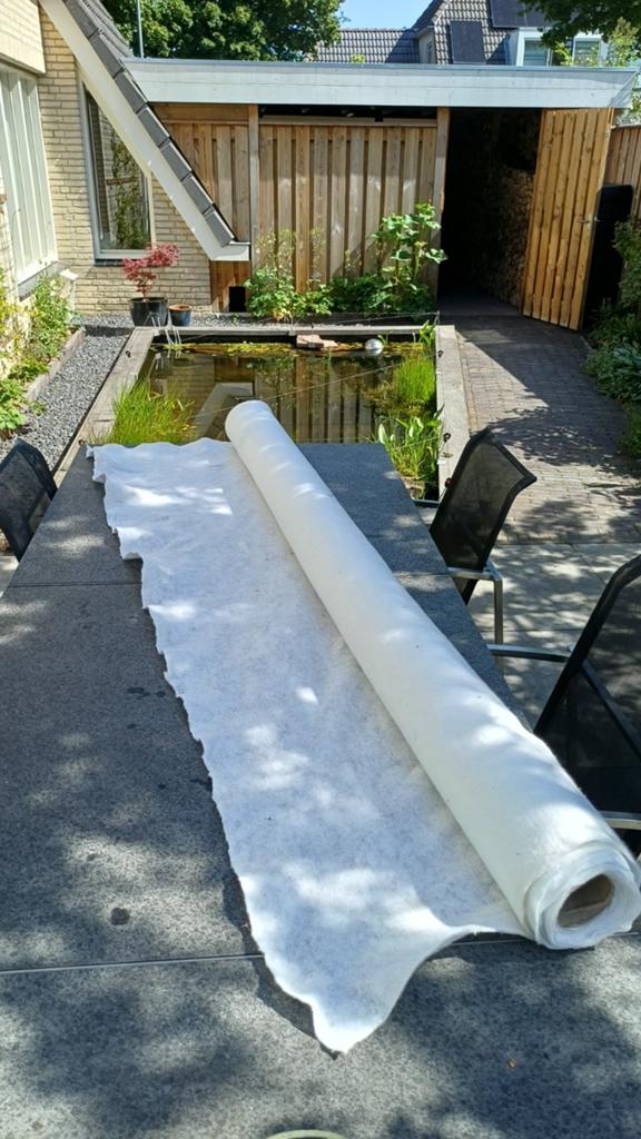 Vijverfolie beschermvlies 6m x 2m, Tuin en Terras, Vijvers, Nieuw, Ophalen