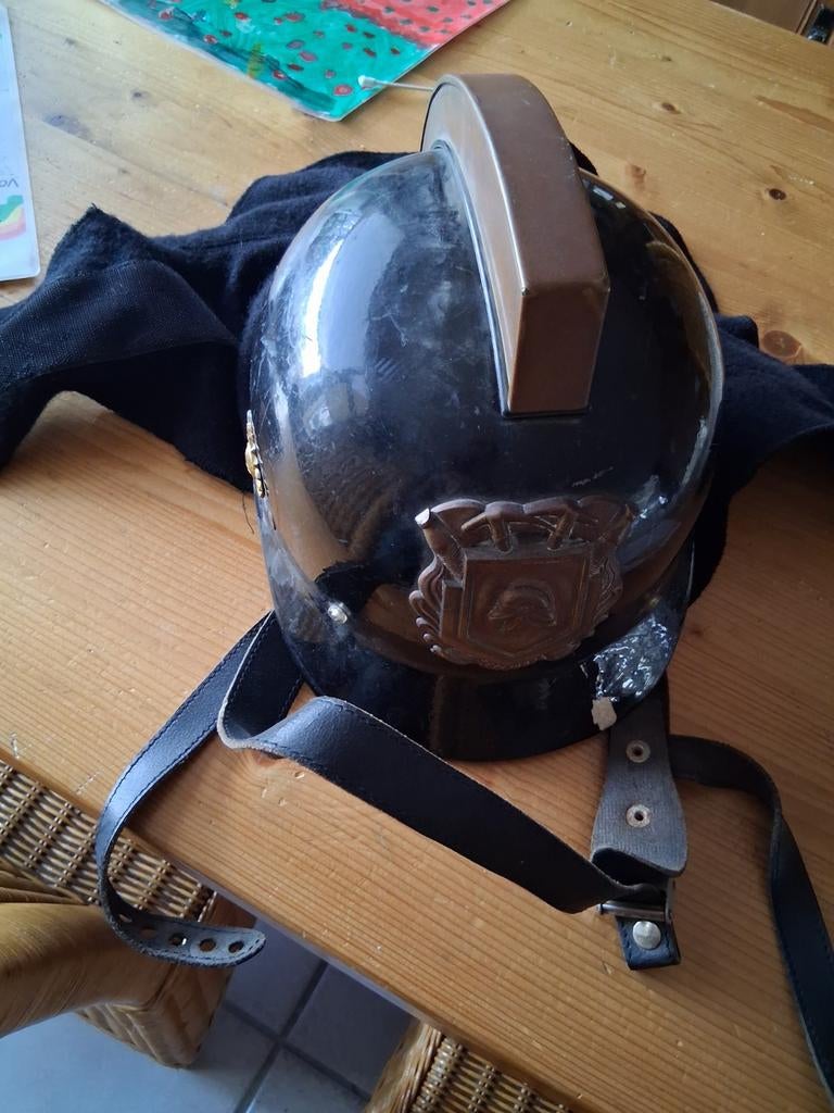 Antieke brandweerhelm - iets voor de verzamelaar, Ophalen of Verzenden