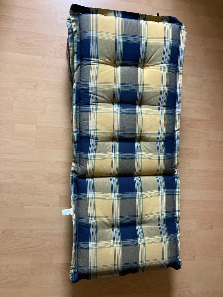 Vier tuinstoelkussens., Tuin en Terras, Tuinmeubel-accessoires, Ophalen, Gebruikt