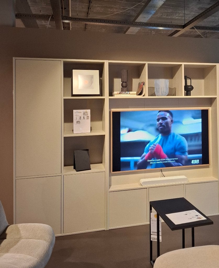 TV (Cinewall) Wandkast / meubel - uit 2 delen, Ophalen, 200 cm of meer, Nieuw, 200 cm of meer