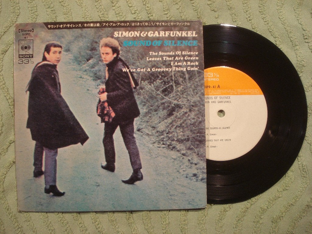 Simon and Garfunkel 7" Vinyl EP: ‘Sound of silence’ (Japan), Cd's en Dvd's, 7 inch, Ophalen of Verzenden, Zo goed als nieuw, EP