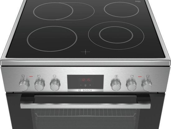 Bosch keramisch fornuis HKR39C250 - RVS, Witgoed en Apparatuur, Fornuizen, BSH Huishoudapparaten, 60 cm of meer, Keramisch, Nieuw