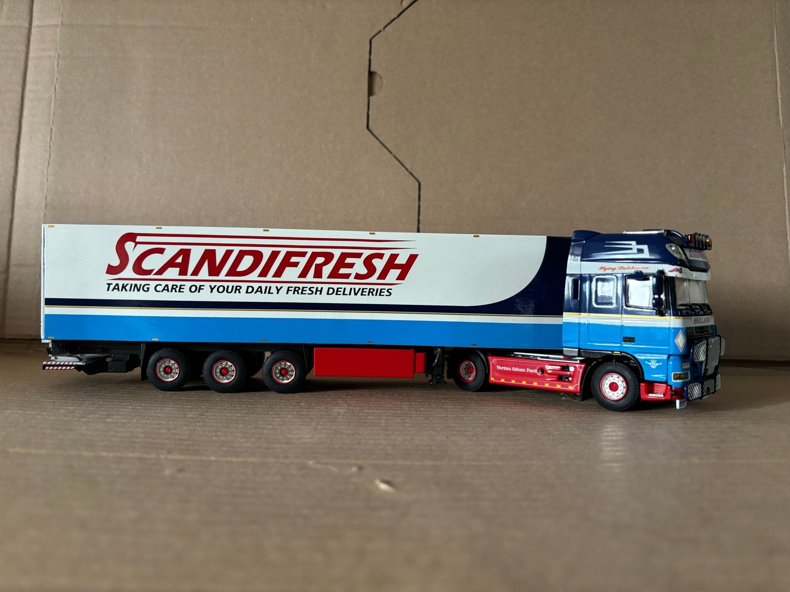 DAF XF Scandifresh modeltruck, Overige merken, 1:32 tot 1:50, Ophalen of Verzenden, Zo goed als nieuw
