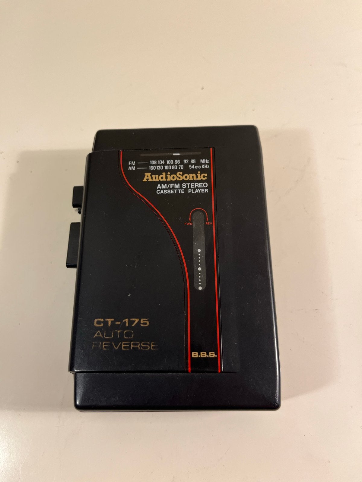 Audiosonic CT-175 AM/FM Stereo Cassette Speler Walkman, Ophalen of Verzenden, Walkman