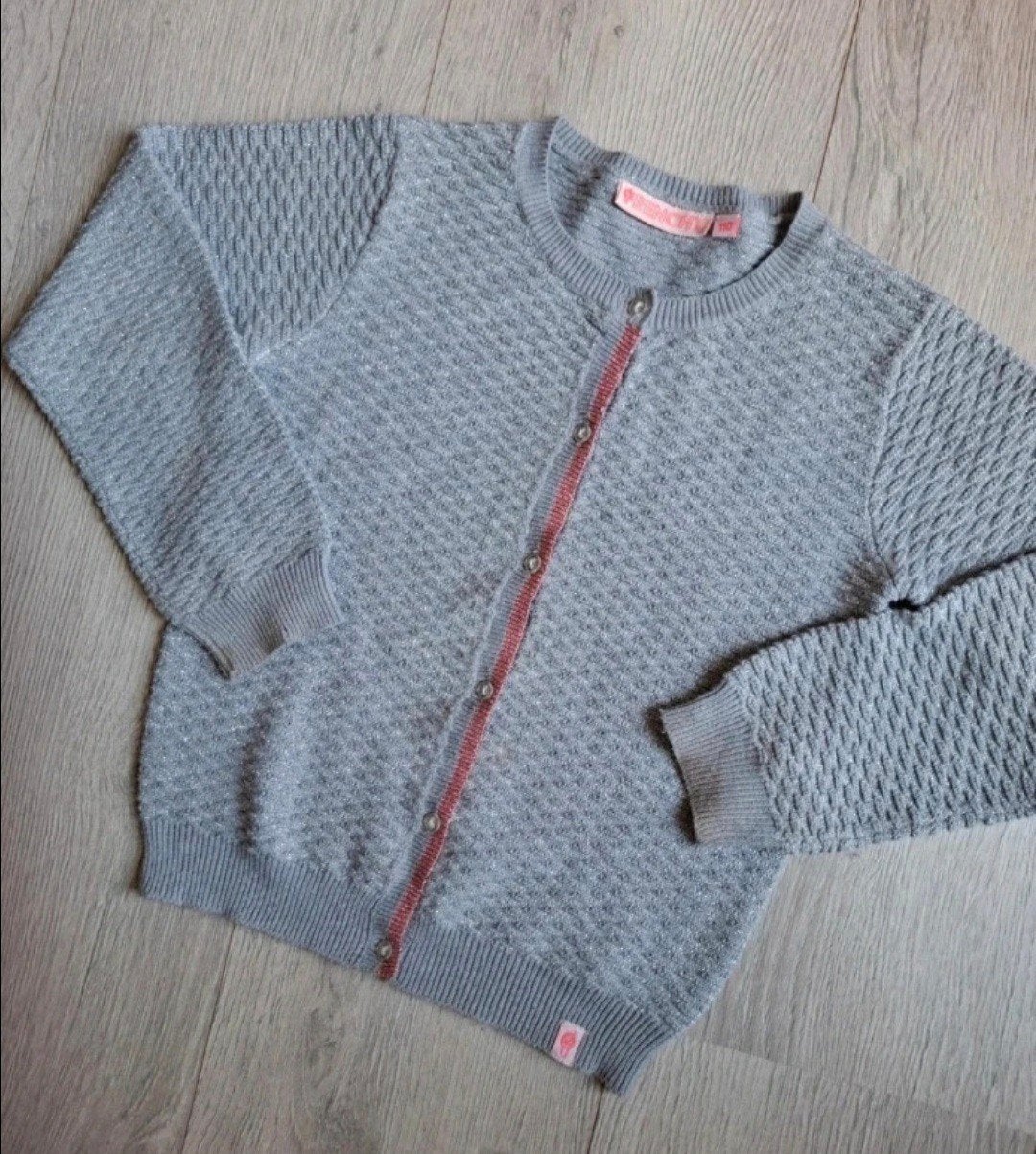 Frenchy vest grijs glitter maat 110, Gebruikt, Meisje, Ophalen of Verzenden, Frenchy