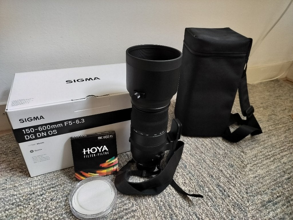 Sigma 150-600mm (Sony FE) F/5-6.3 DG DN OS Sports, Sony E-mount, Sigma, Zo goed als nieuw, Statiefgondel