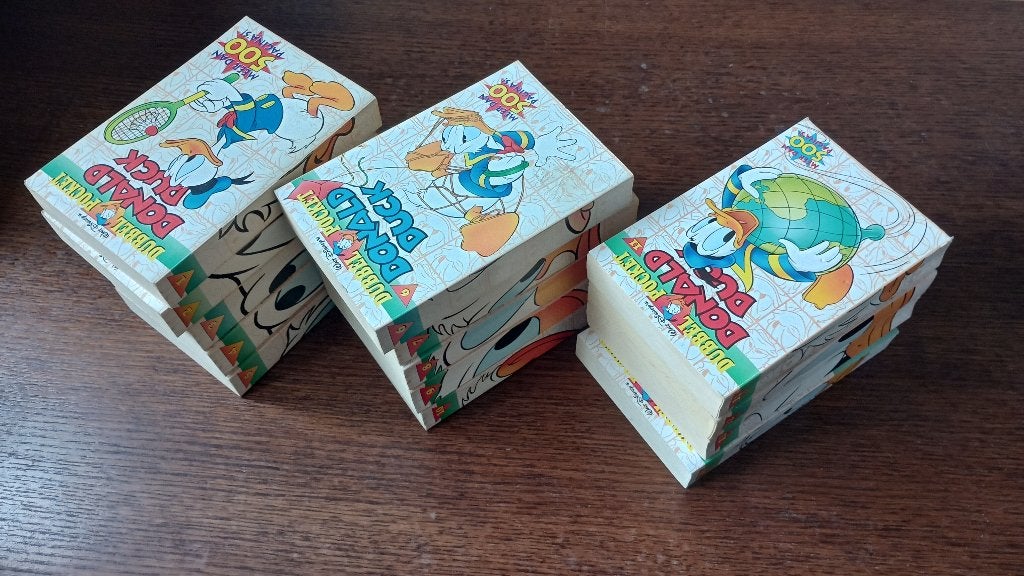 14x Donald Duck Dubbel Pocket #01-18, Meerdere stripboeken, Ophalen of Verzenden, Gelezen