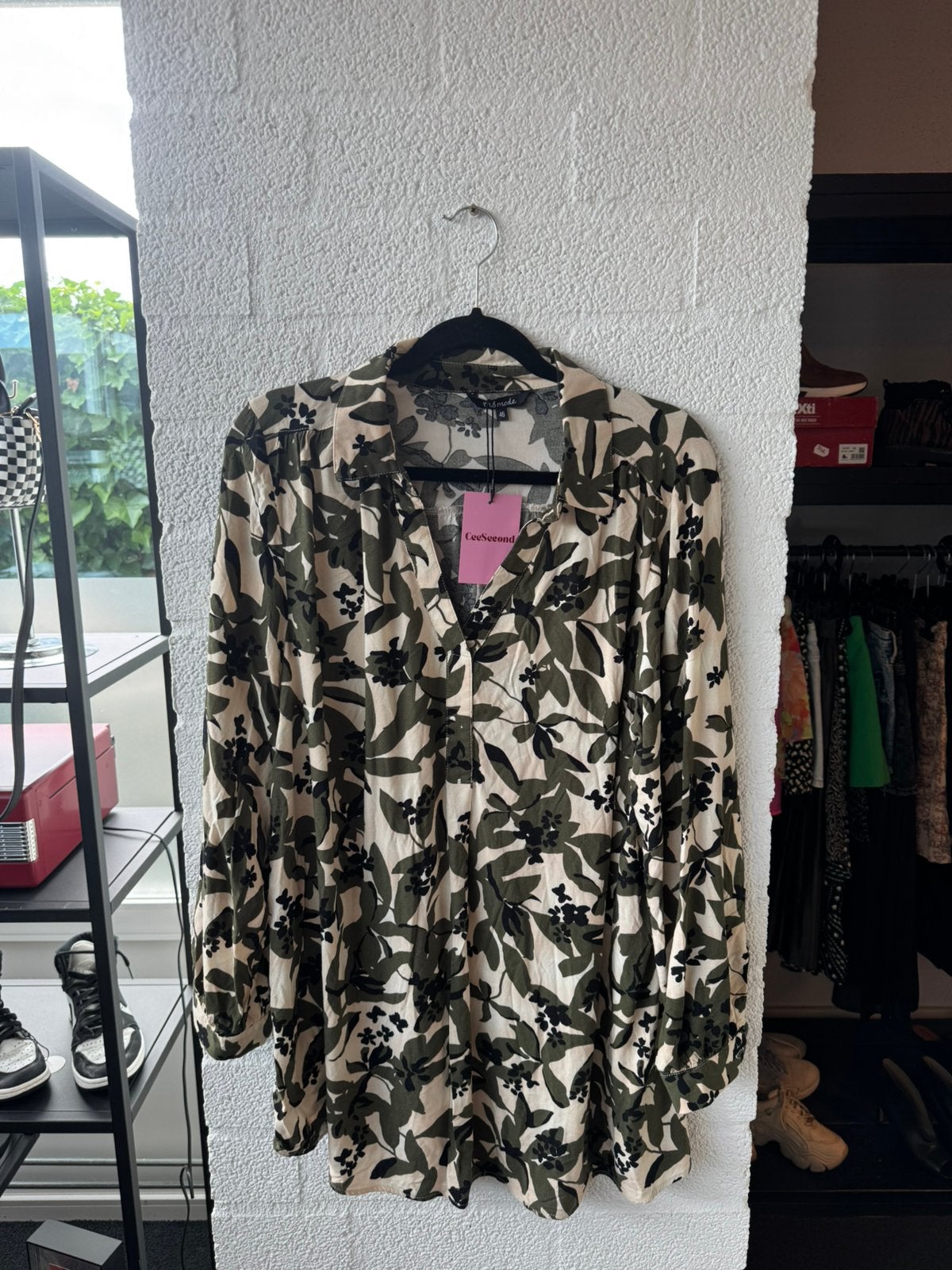 Ms mode blouse maat 46 dames, Ophalen of Verzenden, Zo goed als nieuw, Maat 46/48 (XL) of groter