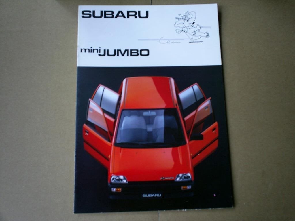 Subaru Mini Jumbo 1988 12 pag., Verzenden, Zo goed als nieuw, Overige merken