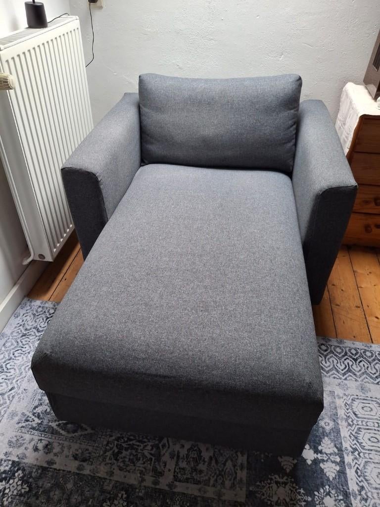 Vimle chaise longue, Ophalen, Eenpersoons, Zo goed als nieuw, Minder dan 150 cm