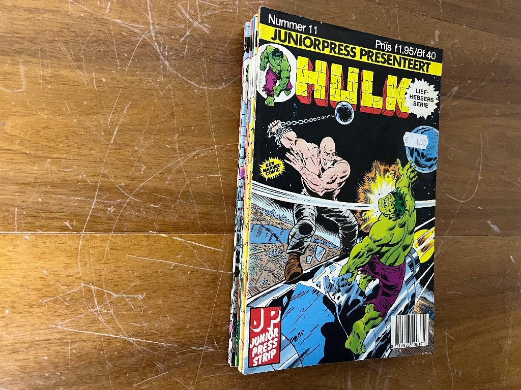 Hulk liefhebber serie 1983-84, 1 t/m 11 geheel compleet., Boeken, Strips | Comics, Zo goed als nieuw, Complete serie of reeks