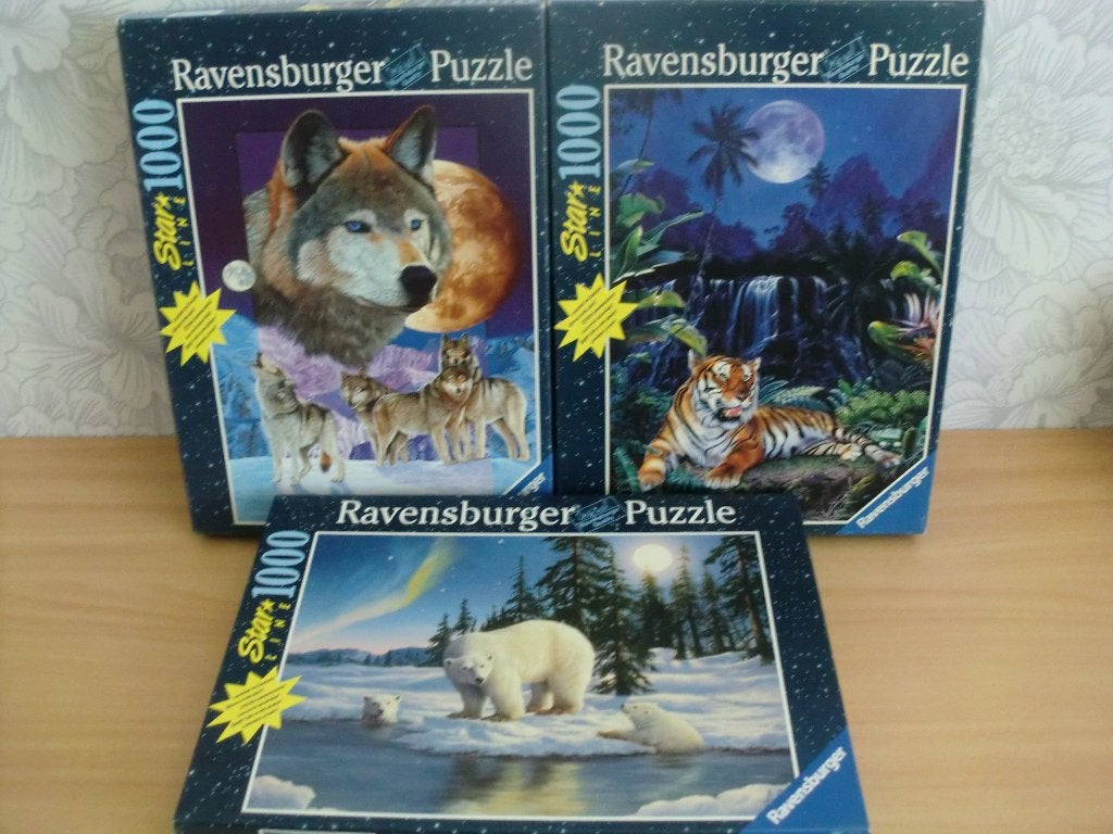 Glow in the dark puzzels €3,00 p.st of 3 voor €7,50, Hobby en Vrije tijd, Denksport en Puzzels, Ophalen, 500 t/m 1500 stukjes