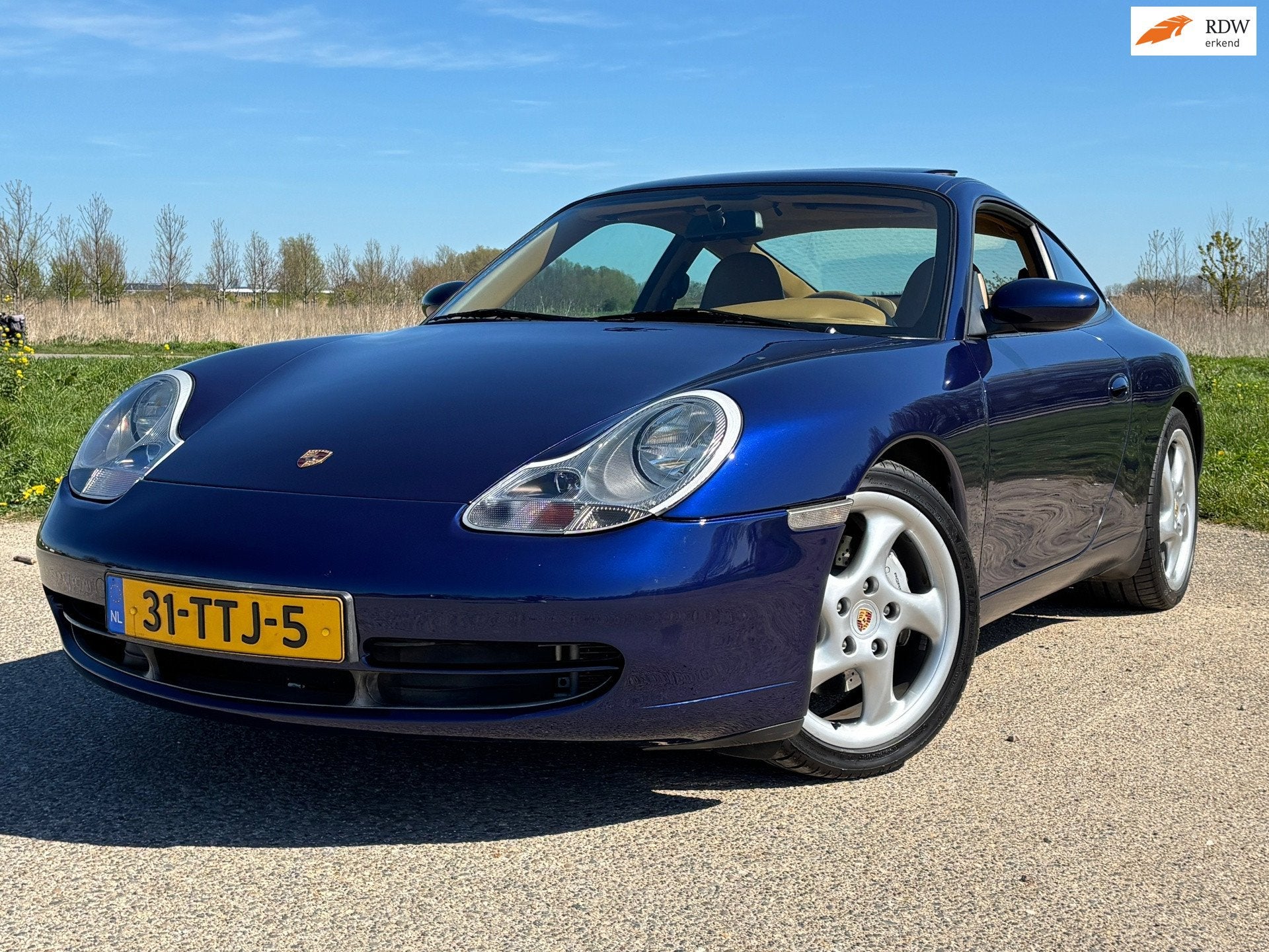 Porsche 911 3.4 Coupé Carrera 4 Aut/Schuifdak/Clima/Cruise, Auto's, Automaat, Automatische klimaatregeling, Gebruikt, Leder