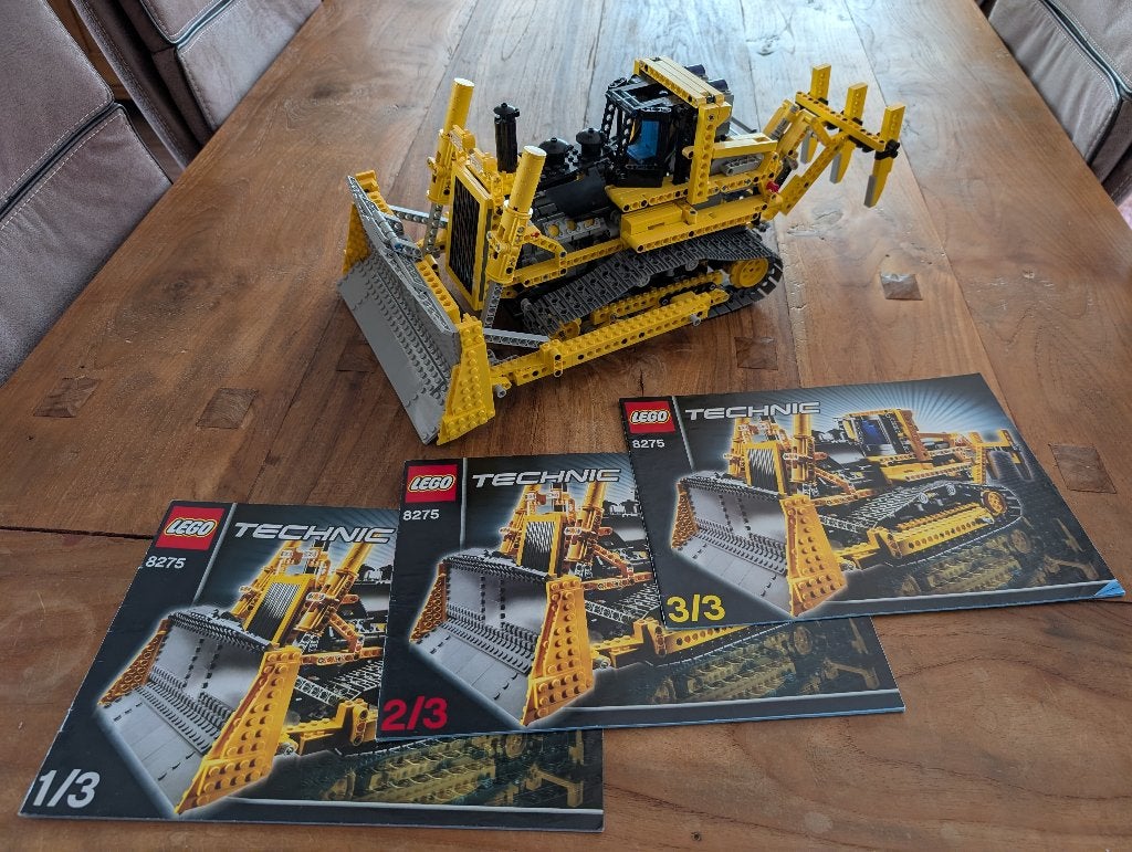 8275 - Lego technic gemotoriseerde bulldozer, Kinderen en Baby's, Speelgoed | Duplo en Lego, Gebruikt, Lego, Ophalen of Verzenden