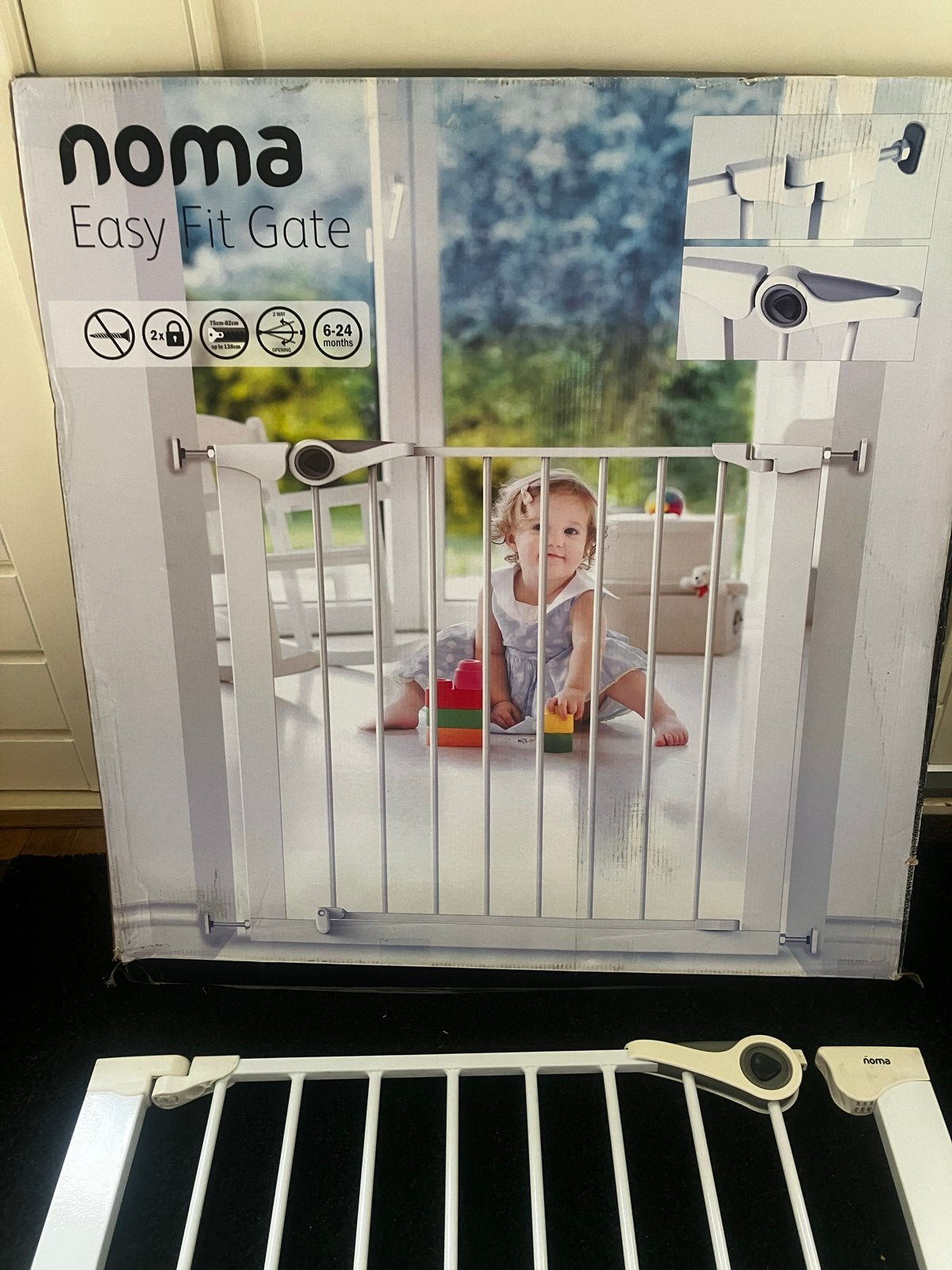 Noma Easy Fit Gate - trap of deurhekje met verlengstuk, Ophalen, Gebruikt