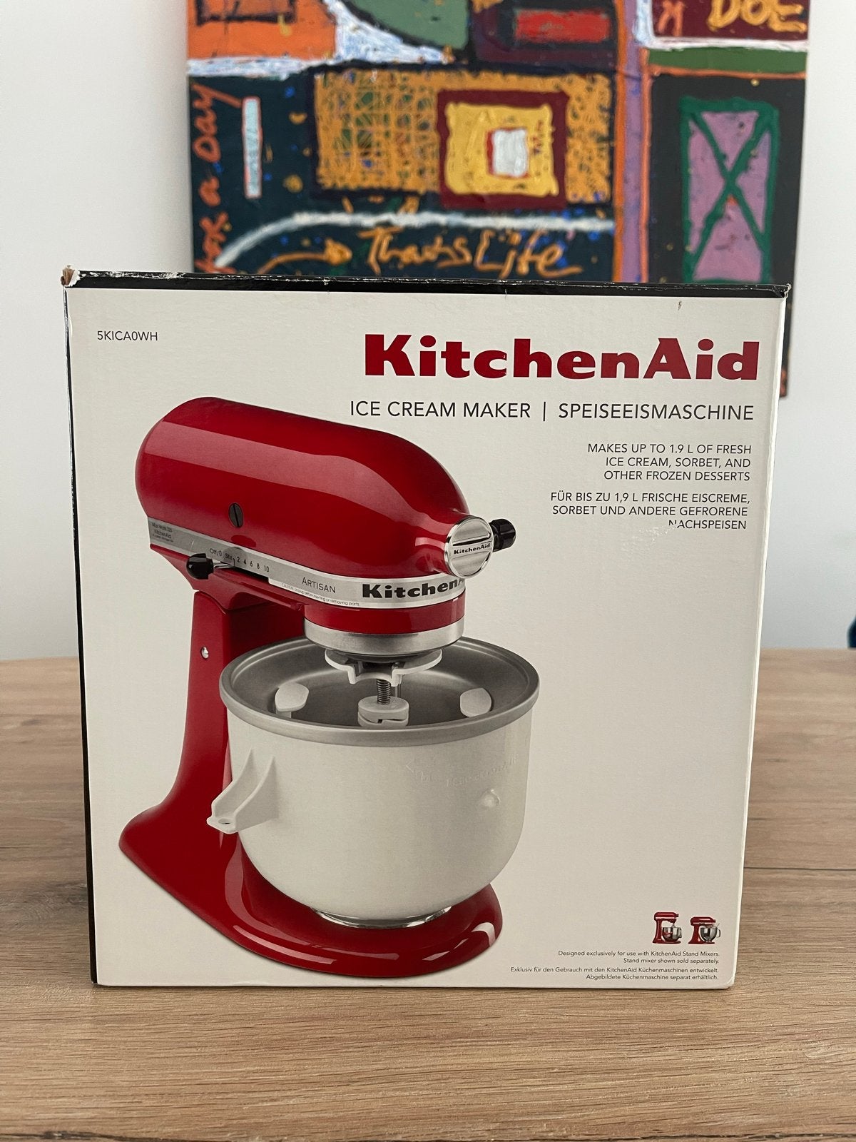 KitchenAid IJsmaker Opzetstuk - Maak zelf heerlijk ijs!, Witgoed en Apparatuur, Ophalen of Verzenden, Zo goed als nieuw