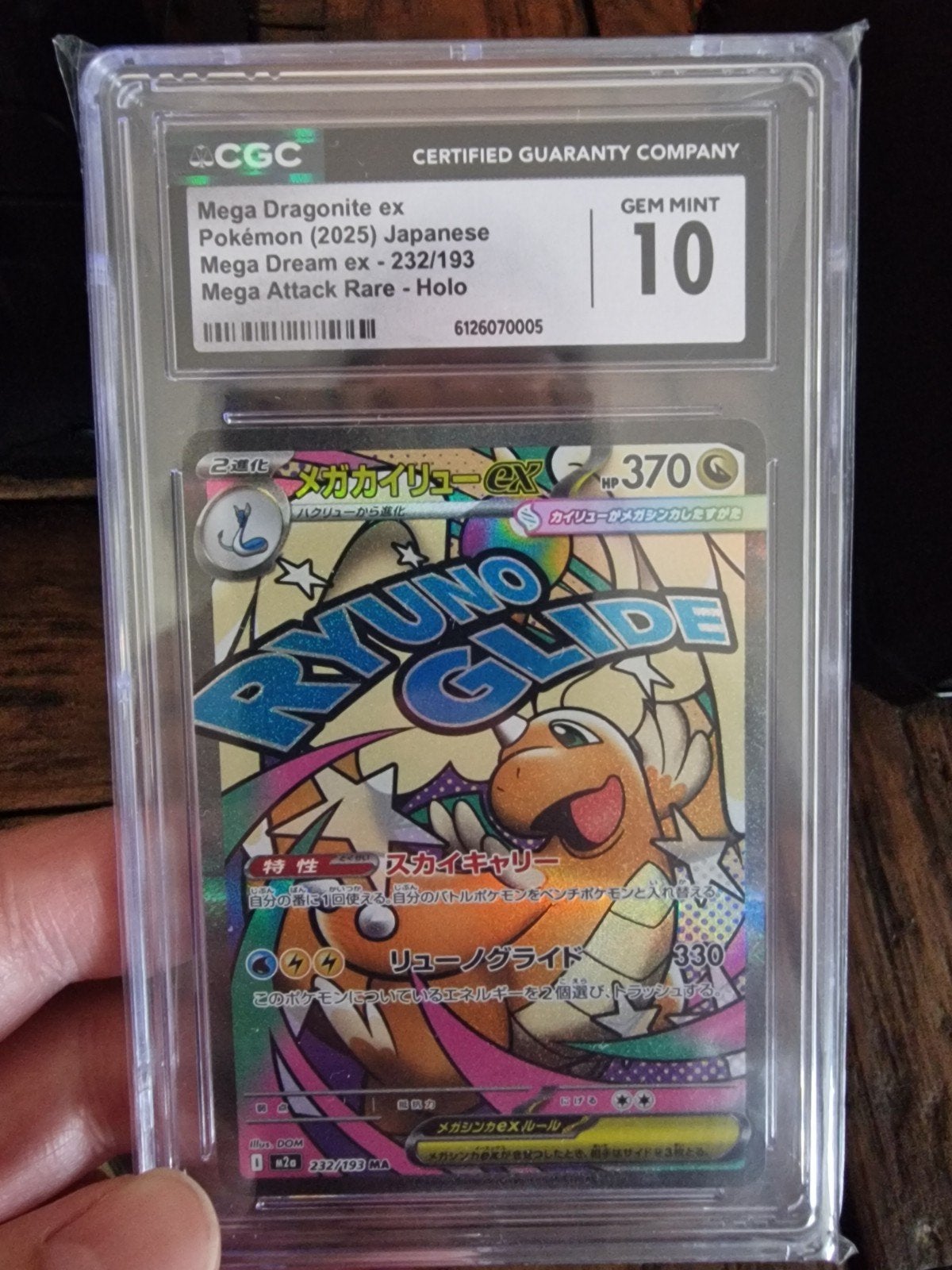 Pokémon Mega Dragonite EX CGC graded 10 Japanese, Verzenden, Zo goed als nieuw